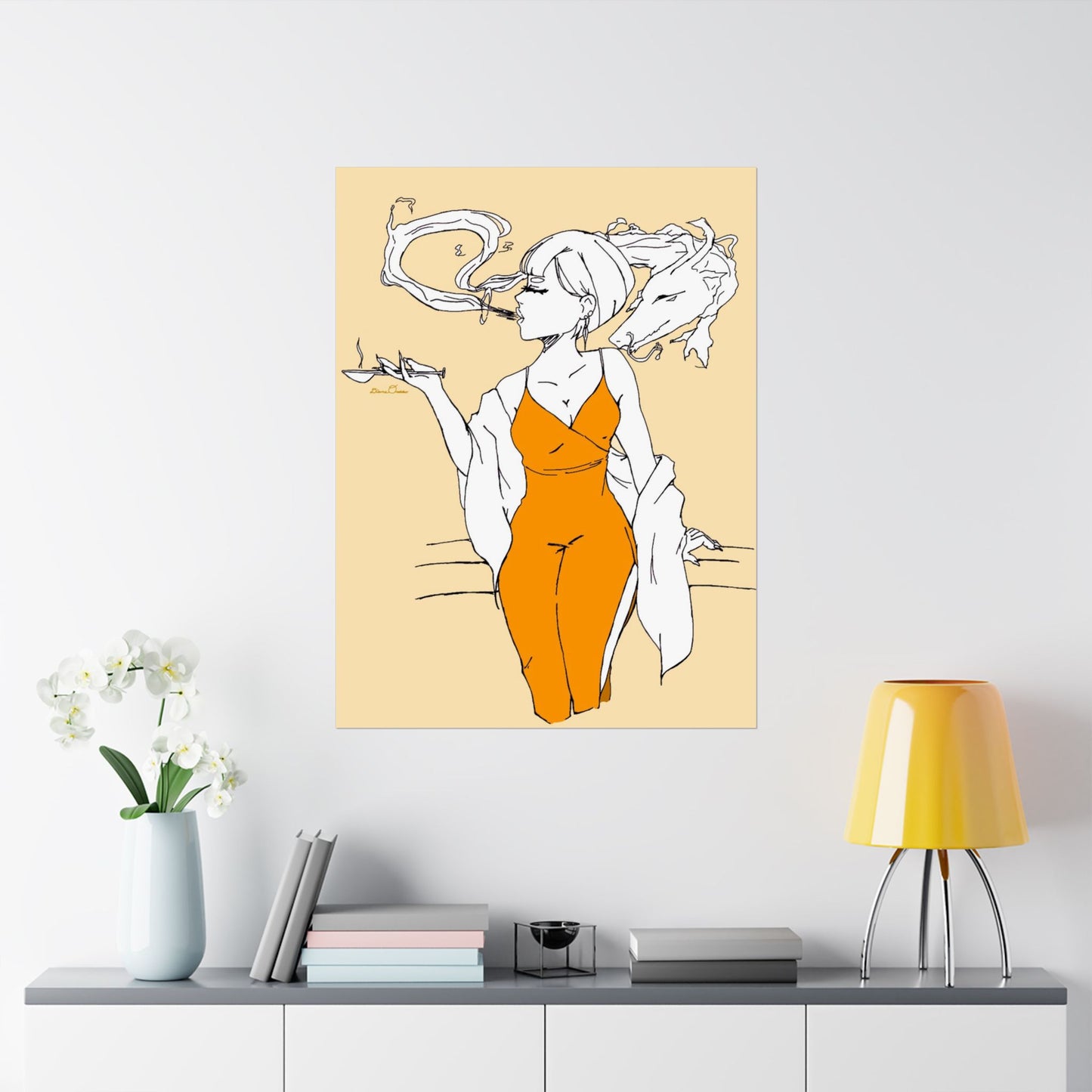 Smoke Dragon Poster