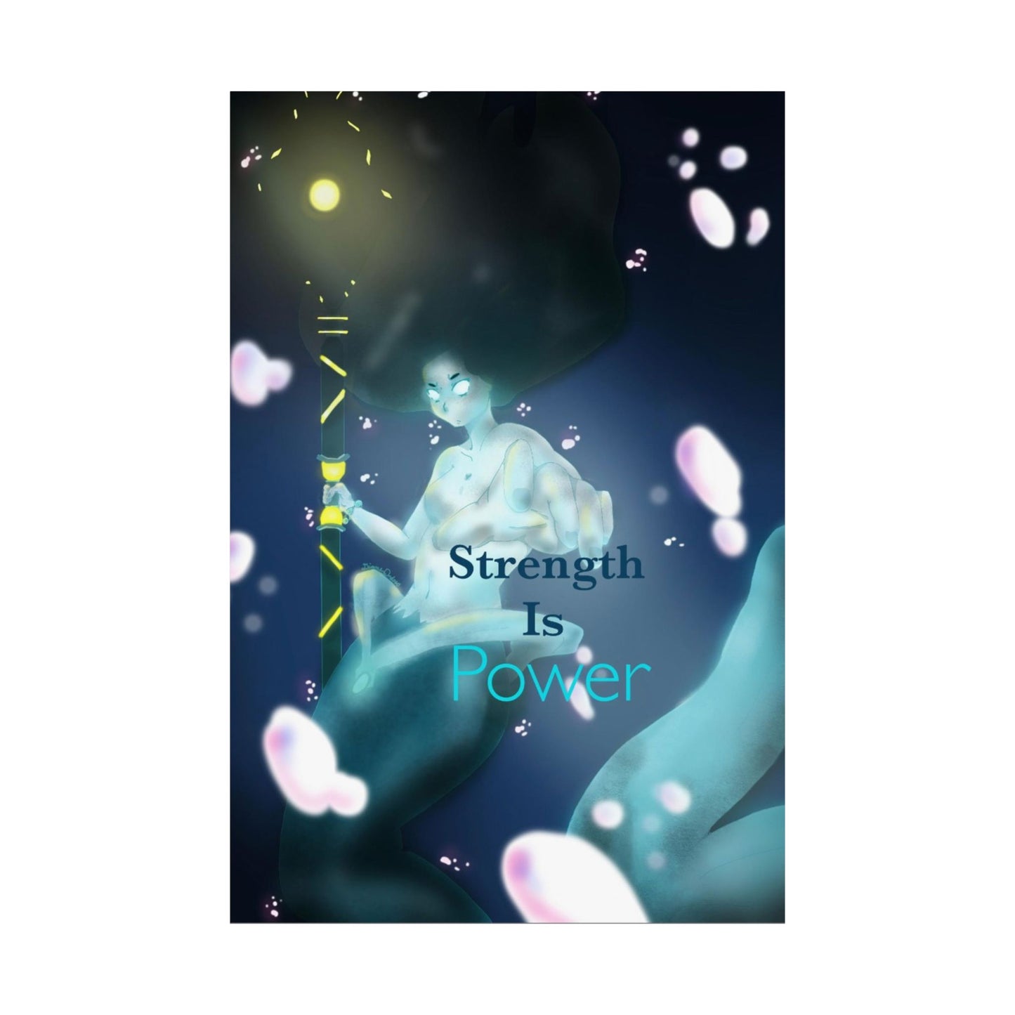 Mermaid Strength is Power Poster