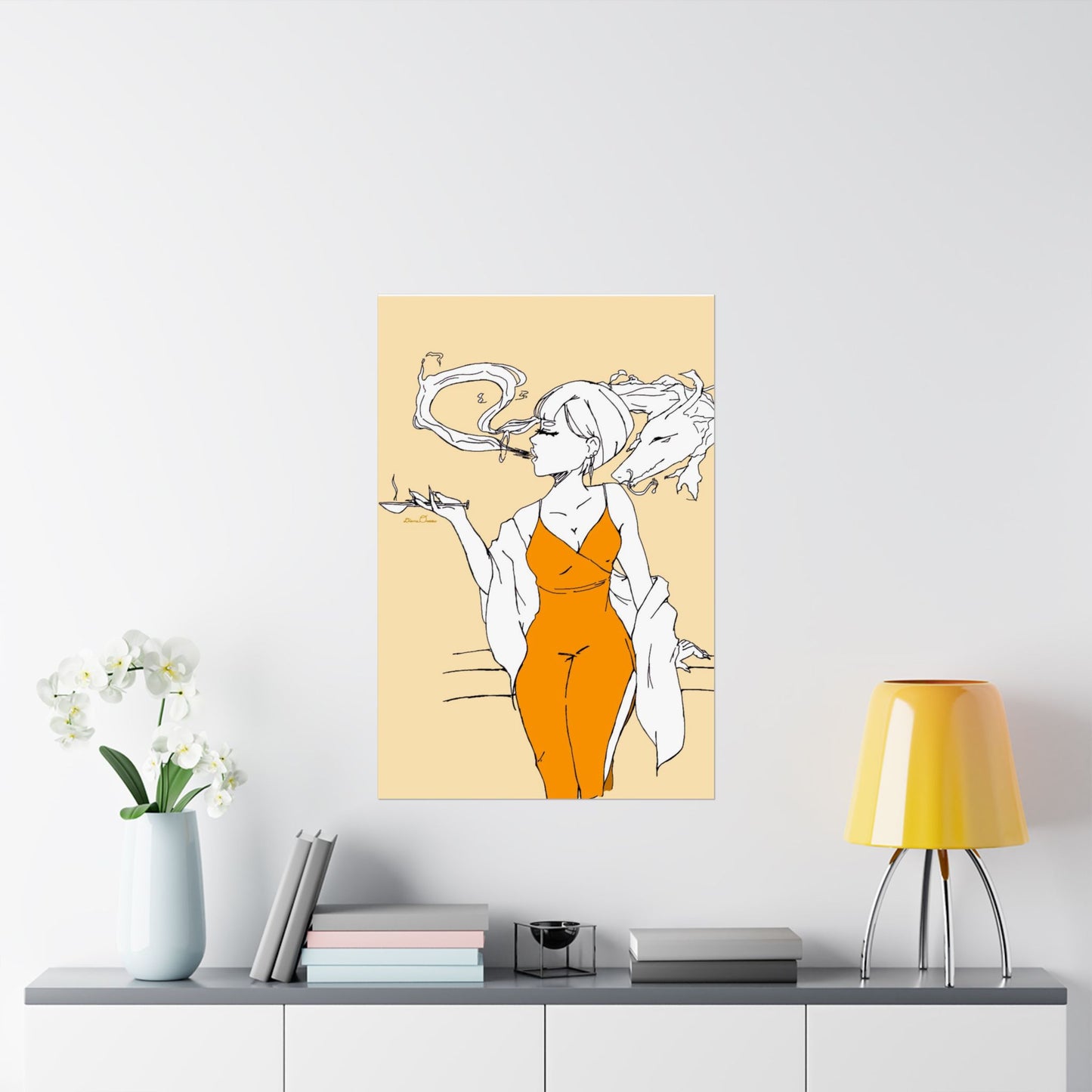 Smoke Dragon Poster